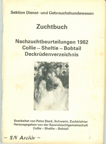 DDR Zuchtbuch 1982