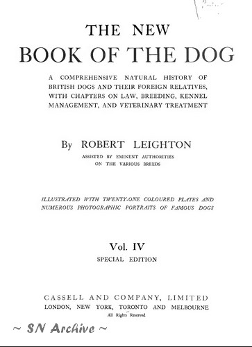 1911 - The New Book Of The Dog